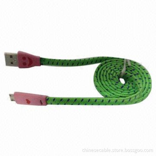 Smile Flat Fabric Data Cable